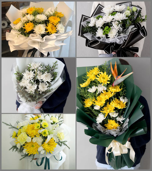 山西忻州五台县门限石乡后水沟村白事花束代送